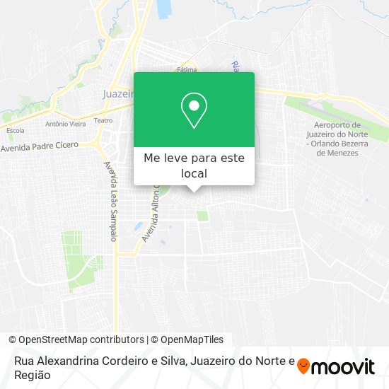Rua Alexandrina Cordeiro e Silva mapa