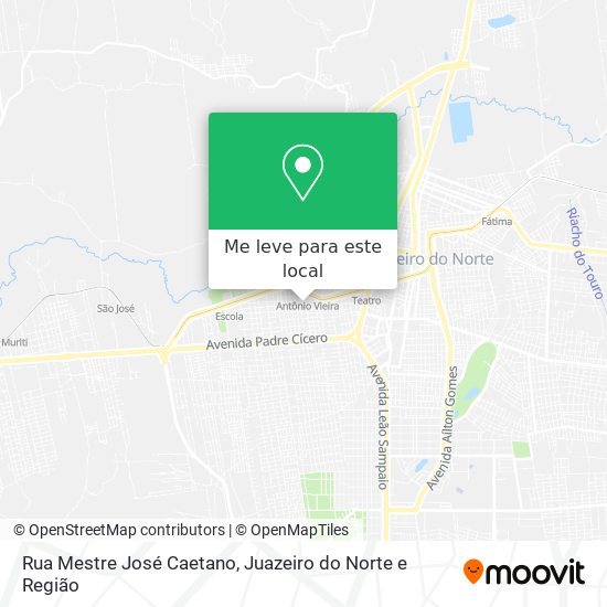 Rua Mestre José Caetano mapa