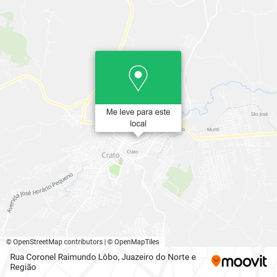 Rua Coronel Raimundo Lôbo mapa