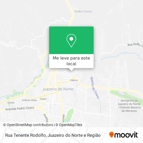 Rua Tenente Rodolfo mapa