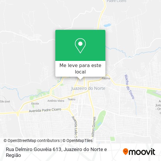Rua Delmiro Gouvêia 613 mapa