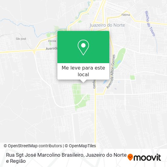 Rua Sgt José Marcolino Brasileiro mapa