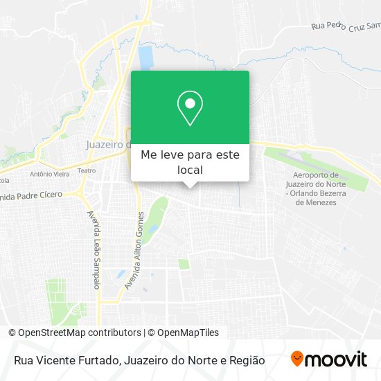Rua Vicente Furtado mapa