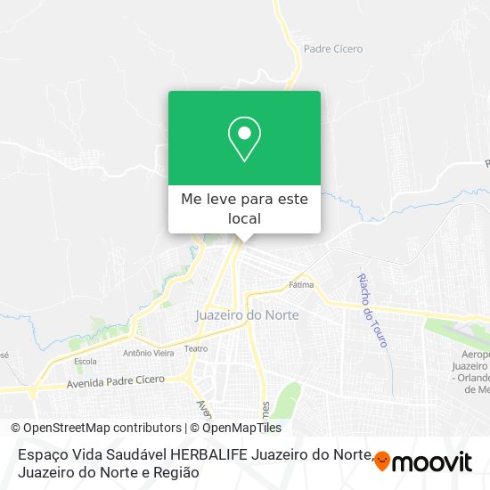 Espaço Vida Saudável HERBALIFE Juazeiro do Norte mapa