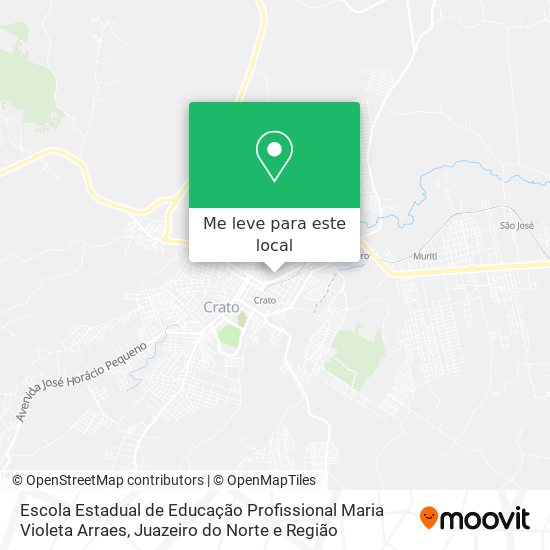 Escola Estadual de Educação Profissional Maria Violeta Arraes mapa