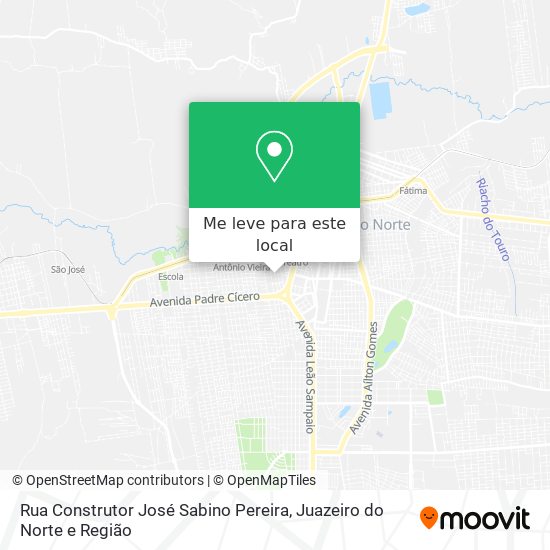 Rua Construtor José Sabino Pereira mapa