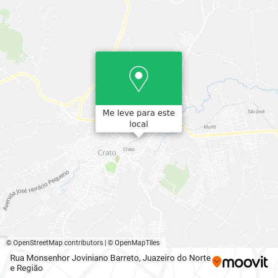 Rua Monsenhor Joviniano Barreto mapa