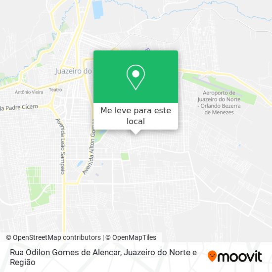 Rua Odilon Gomes de Alencar mapa