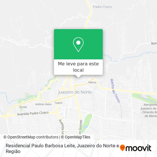 Residencial Paulo Barbosa Leite mapa