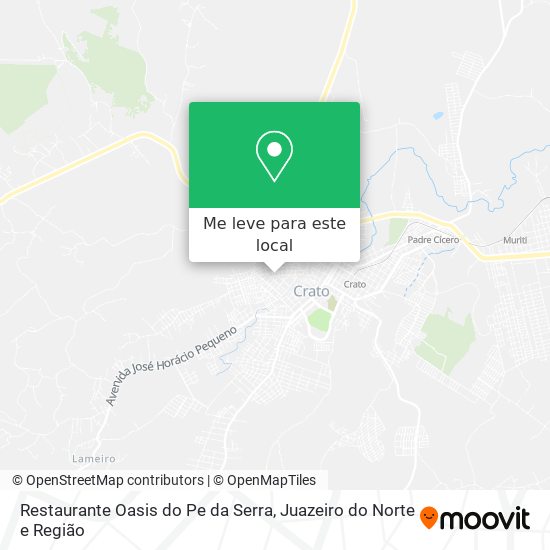 Restaurante Oasis do Pe da Serra mapa