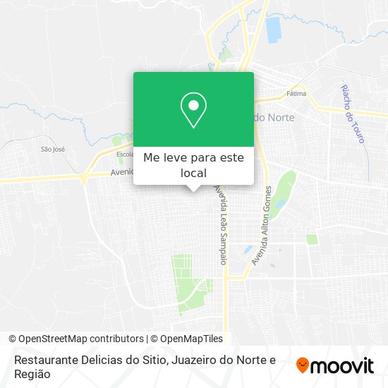 Restaurante Delicias do Sitio mapa