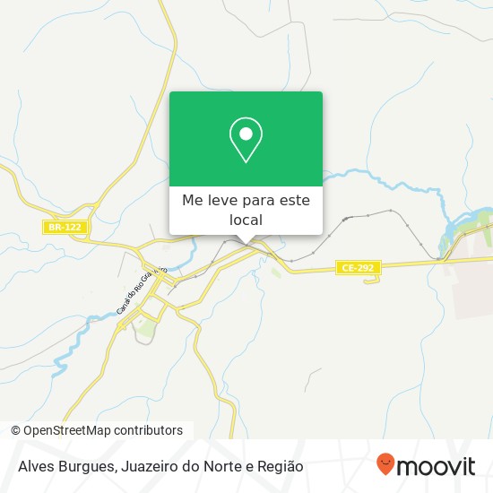 Alves Burgues, Avenida Padre Cícero São Miguel Crato-CE 63122-000 mapa