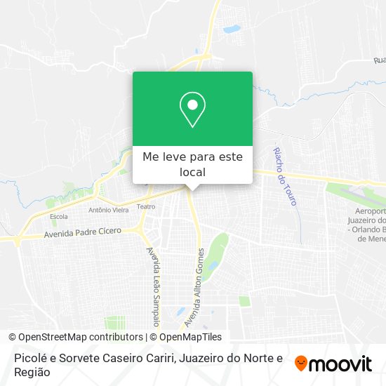 Picolé e Sorvete Caseiro Cariri mapa