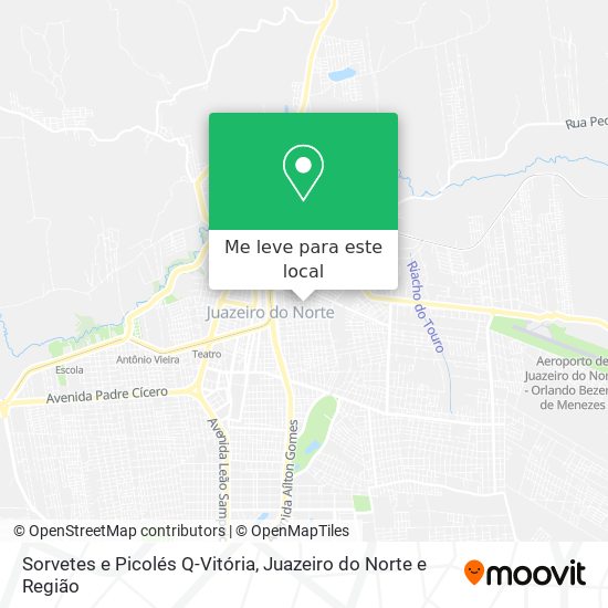 Sorvetes e Picolés Q-Vitória mapa