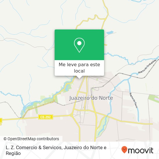 L. Z. Comercio & Servicos, Rua Clóvis Beviláqua, 198 Salesianos Juazeiro do Norte-CE 63010-330 mapa