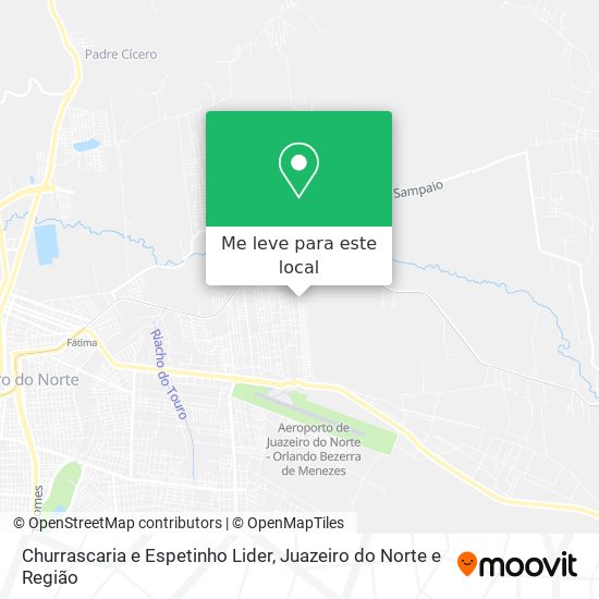Churrascaria e Espetinho Lider mapa