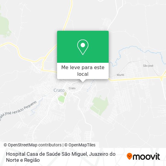 Hospital Casa de Saúde São Miguel mapa