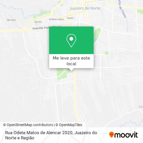 Rua Odete Matos de Alencar 2020 mapa