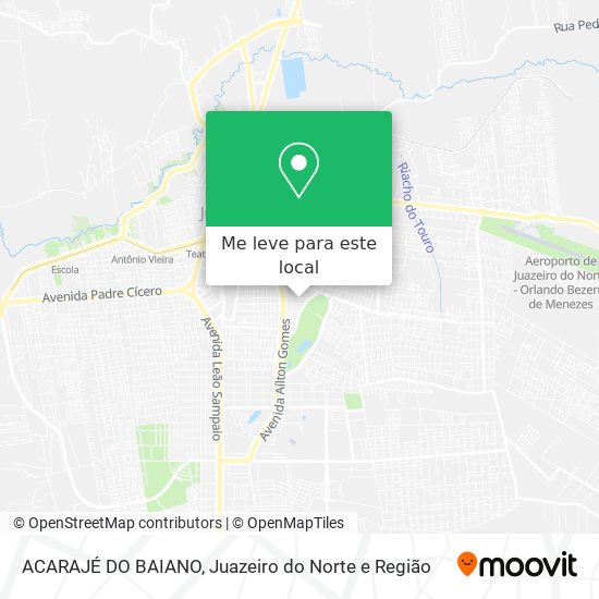 ACARAJÉ DO BAIANO mapa
