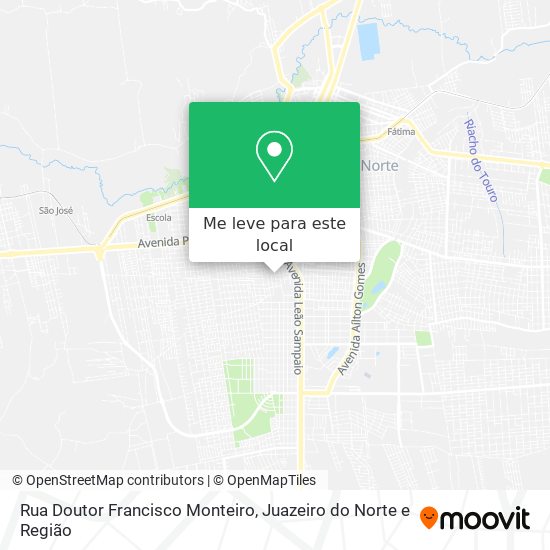Rua Doutor Francisco Monteiro mapa