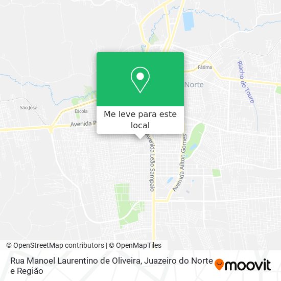 Rua Manoel Laurentino de Oliveira mapa