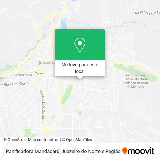 Panificadora Mandacarú mapa