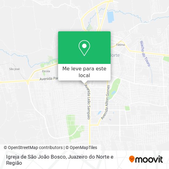 Igreja de São João Bosco mapa