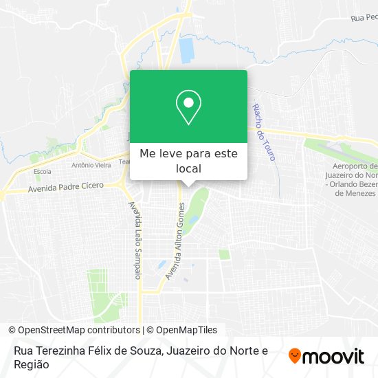 Rua Terezinha Félix de Souza mapa