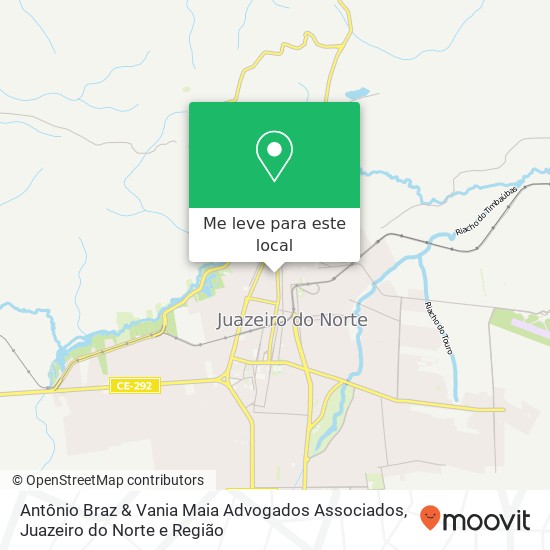 Antônio Braz & Vania Maia Advogados Associados mapa
