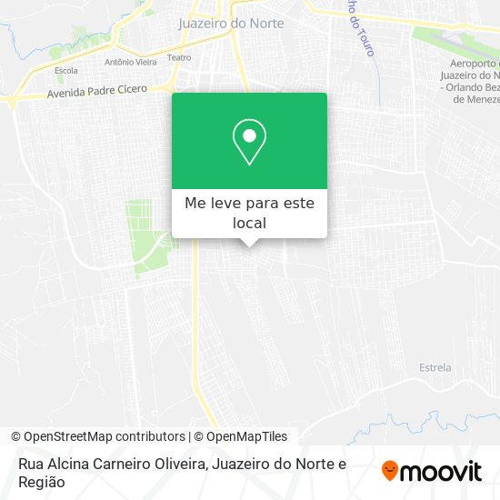Rua Alcina Carneiro Oliveira mapa