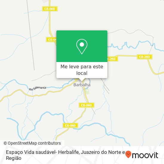 Espaço Vida saudável- Herbalife mapa