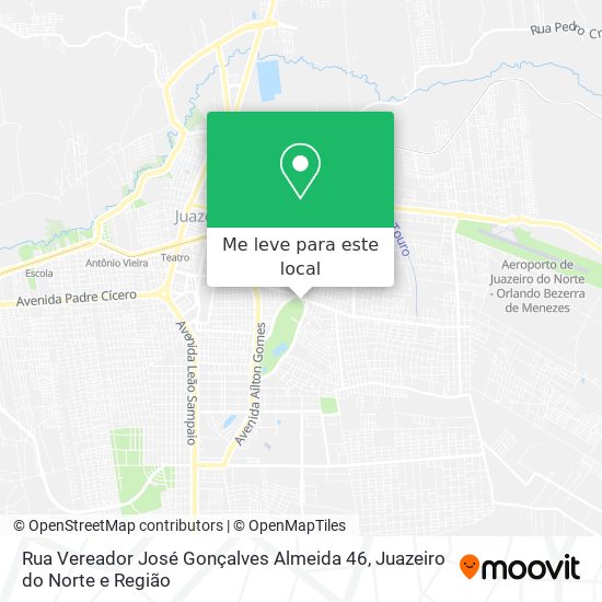 Rua Vereador José Gonçalves Almeida 46 mapa