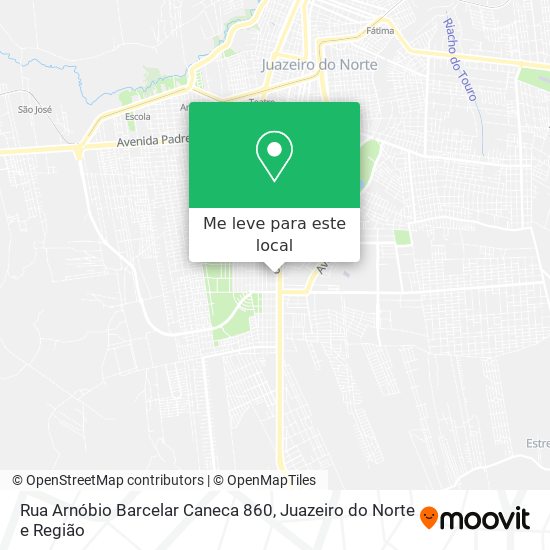 Rua Arnóbio Barcelar Caneca 860 mapa