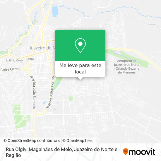 Rua Olgivi Magalhães de Melo mapa