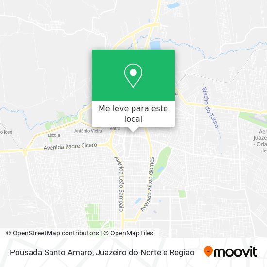 Pousada Santo Amaro mapa