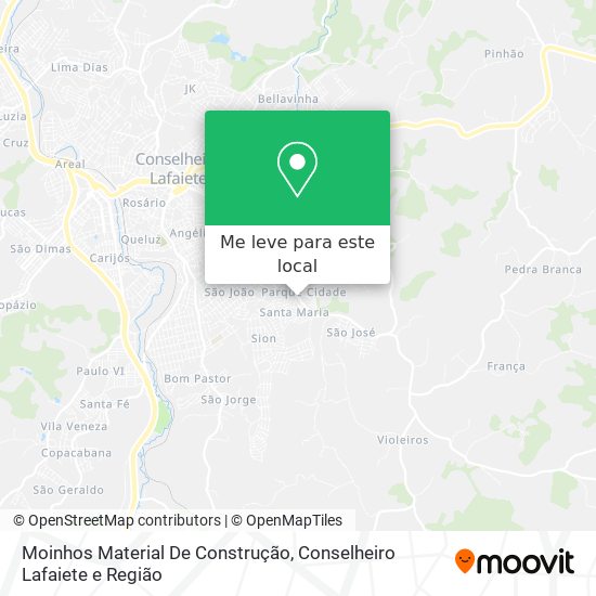 Moinhos Material De Construção mapa
