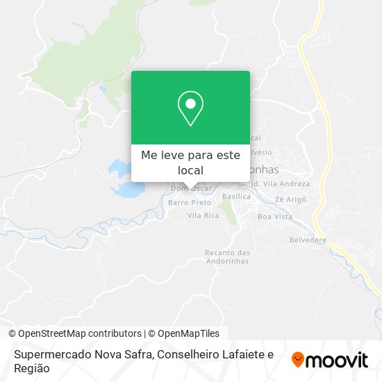 Supermercado Nova Safra mapa
