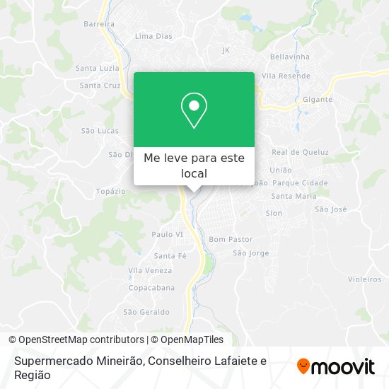 Supermercado Mineirão mapa