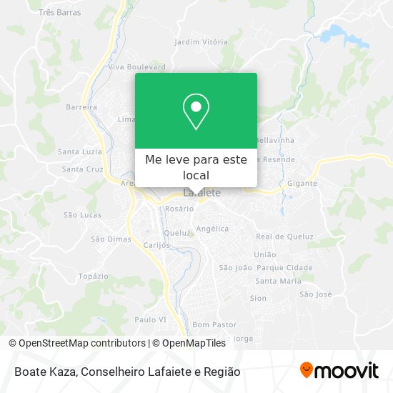 Boate Kaza mapa