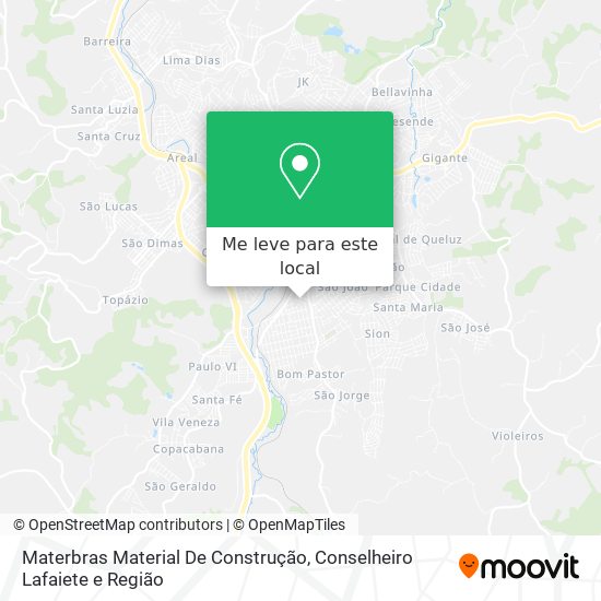 Materbras Material De Construção mapa