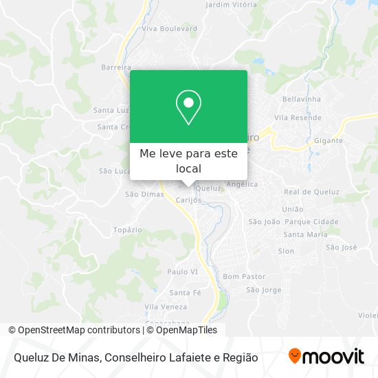 Queluz De Minas mapa