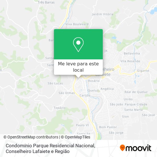 Condomínio Parque Residencial Nacional mapa
