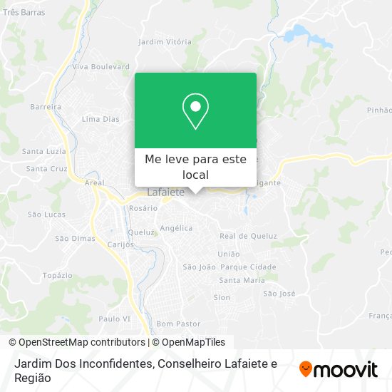 Jardim Dos Inconfidentes mapa