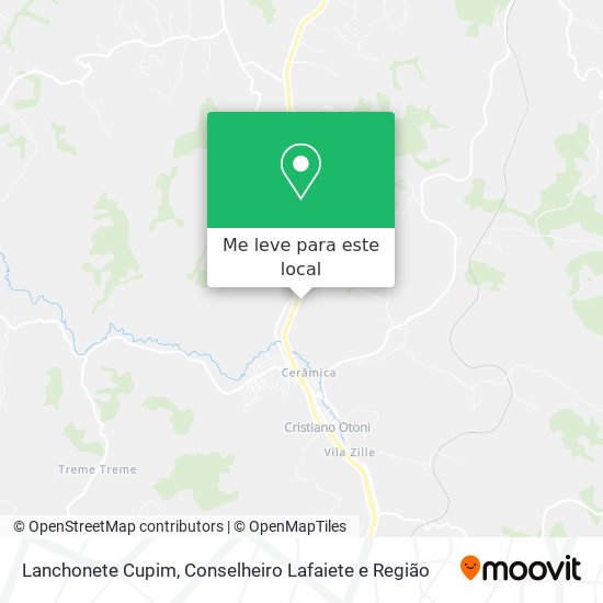 Lanchonete Cupim mapa