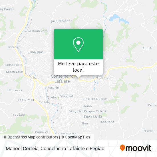 Manoel Correia mapa