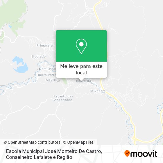 Escola Municipal José Monteiro De Castro mapa
