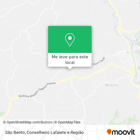 São Bento mapa