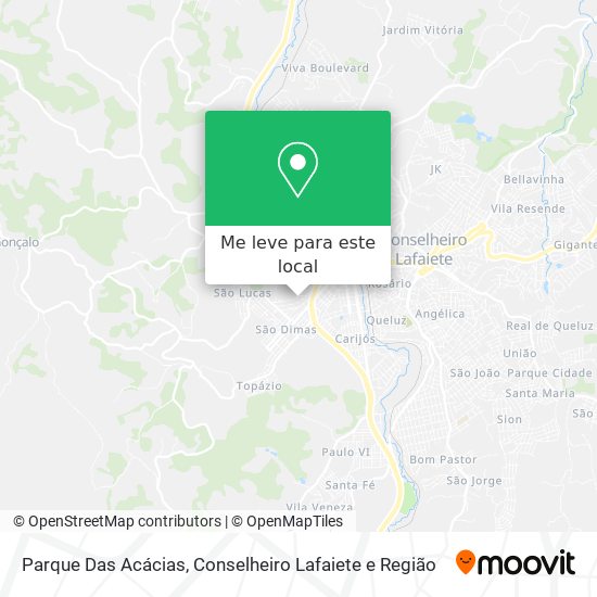 Parque Das Acácias mapa