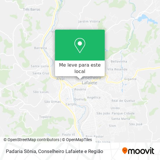 Padaria Sônia mapa