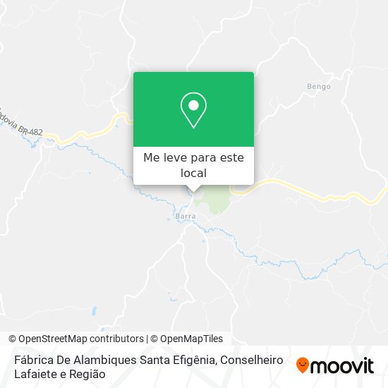 Fábrica De Alambiques Santa Efigênia mapa